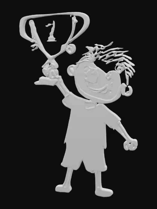 3D model for Champion's Joy, #SketchTo3D#