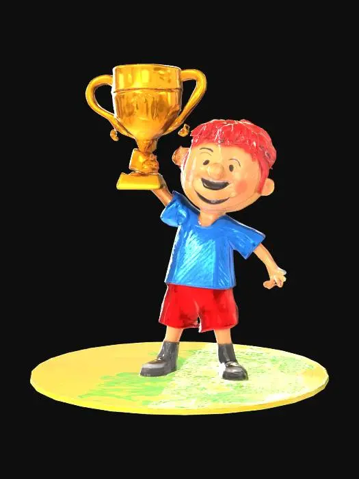 3D model for Champion's Joy, #SketchTo3D#