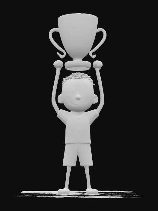 3D model for Champion Celebration, #SketchTo3D#