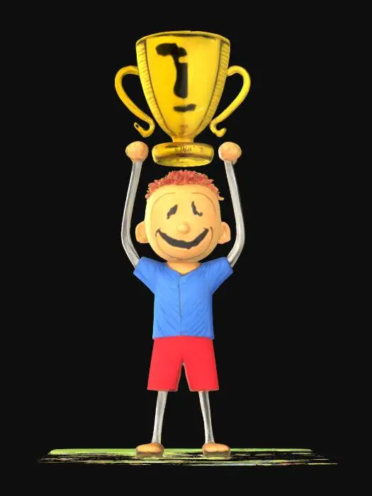 3D model for Champion Celebration, #SketchTo3D#