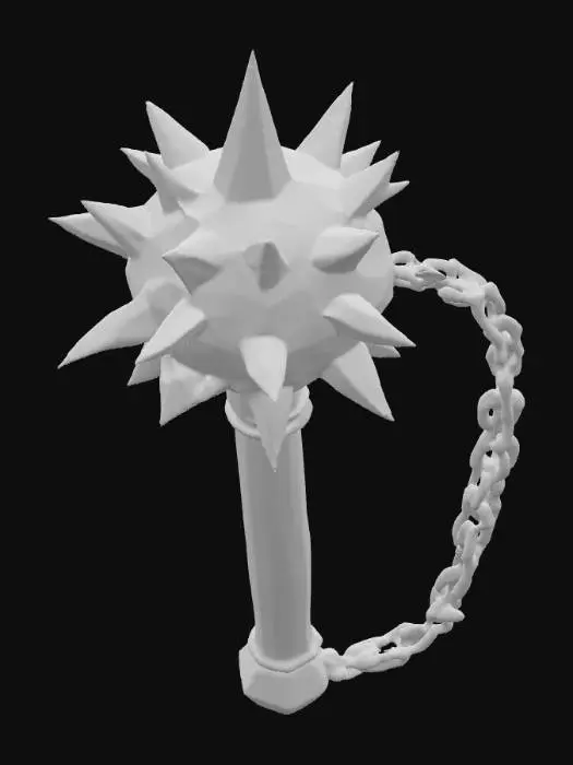 3D model for A midevil morning star weapon 