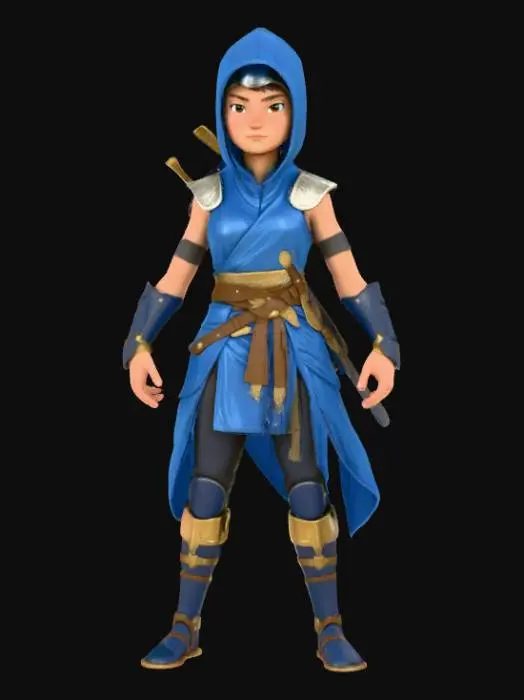 3D model for Ninja Warrior Princess