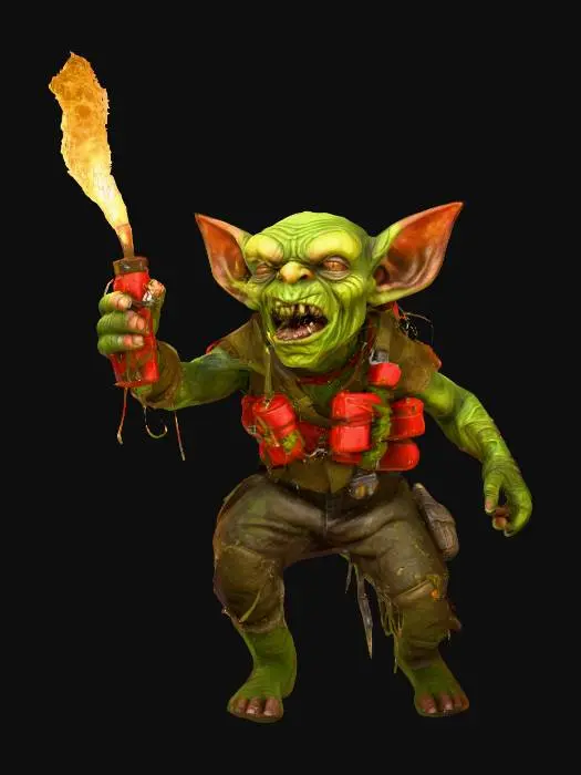 3D model for Goblin Pyromaniac