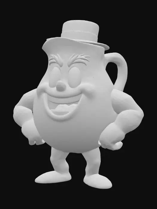 3D model for koolade man jug from the 90's