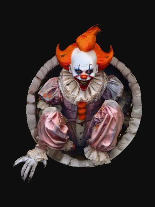 3D model for Creepy Clown in the Sewer