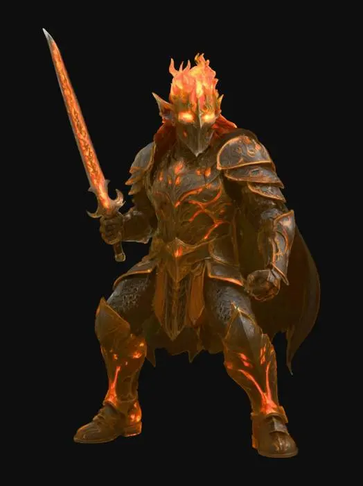 3D model for Infernal Swordsman