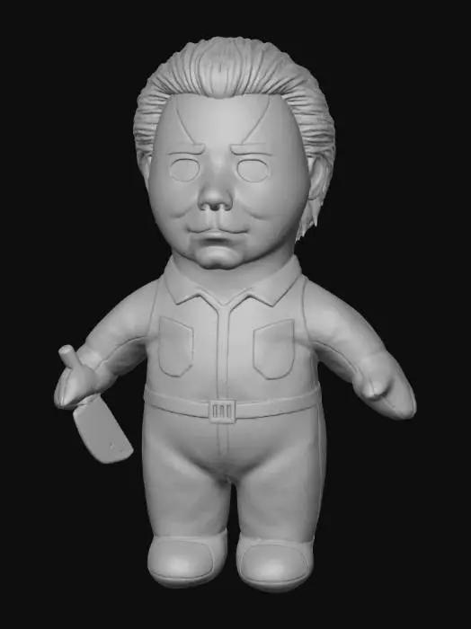 3D model for A plush doll Michael Myers from Halloween #Halloween2025#