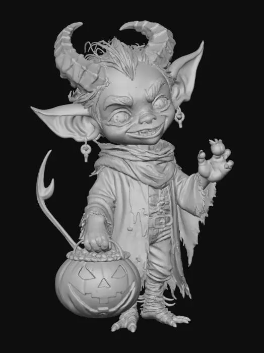 3D model for Goblin Trickster, #Halloween2025#