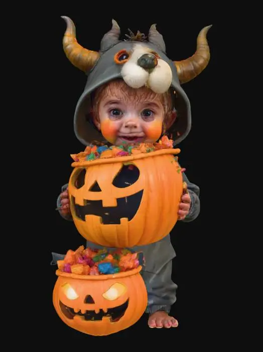 3D model for Little Horned Trickster, #Halloween2025#
