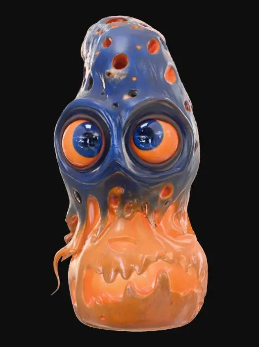 3D model for Glowing Gourdling, #Halloween2025#