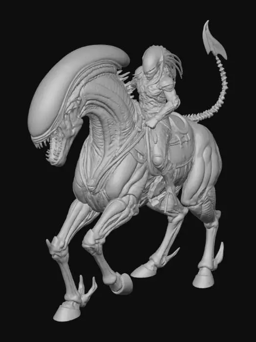 3D model for Alien Cavalry Charge, #Halloween2025#