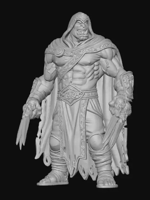 3D model for A cloaked orc , #Halloween2025#,