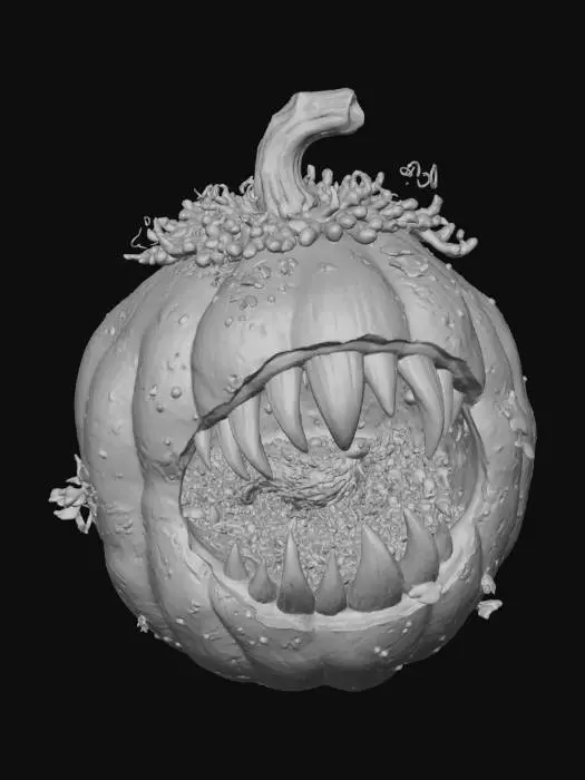 3D model for #Halloween2025#, Nightmare Gourd