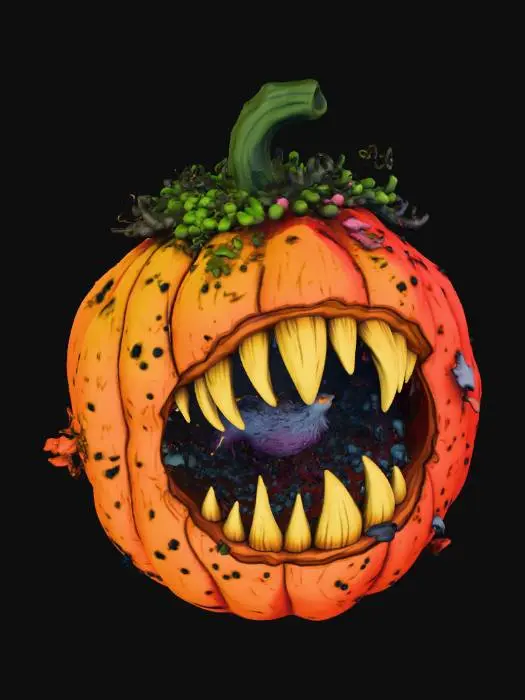 3D model for #Halloween2025#, Nightmare Gourd