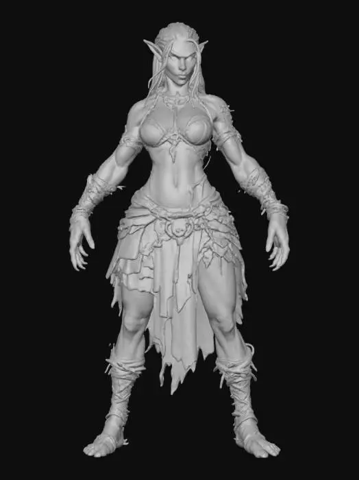 3D model for Goblin Warrior Princess