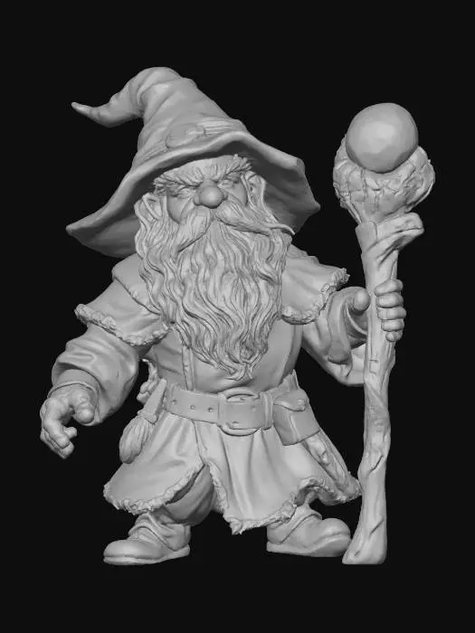 3D model for The Wandering Wizard