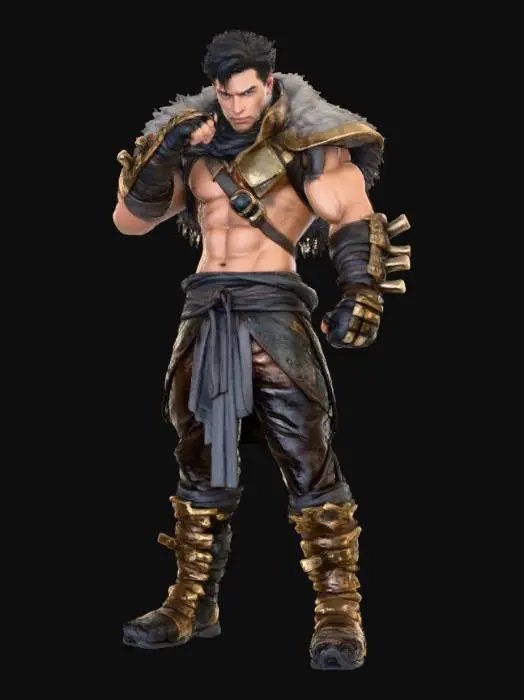 3D model for Warrior's Resolve upper body bust