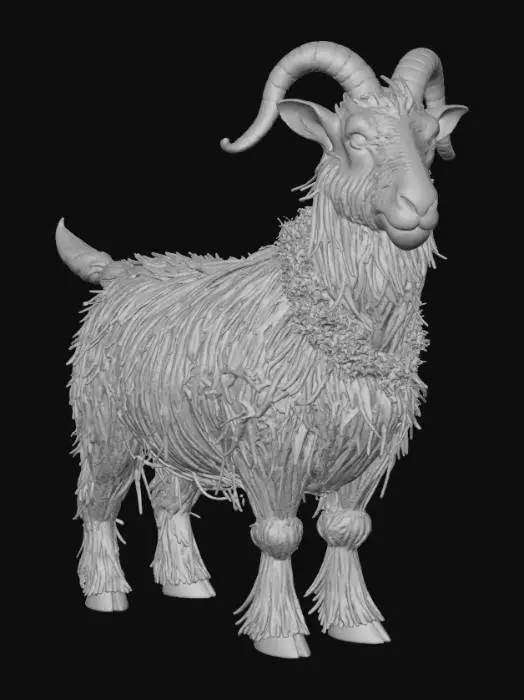 3D model for Straw Goat Sculpture, #Christmas2025# Sweden