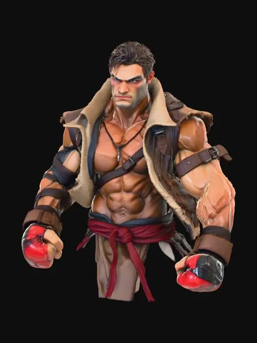 3D model for Warrior Stance