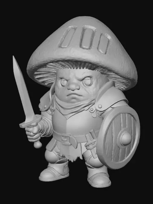 3D model for Mushroom Warrior