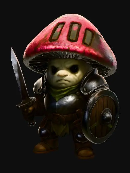 3D model for Mushroom Warrior