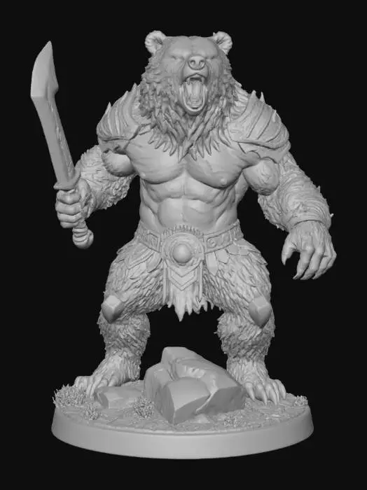 3D model for Warrior Bear