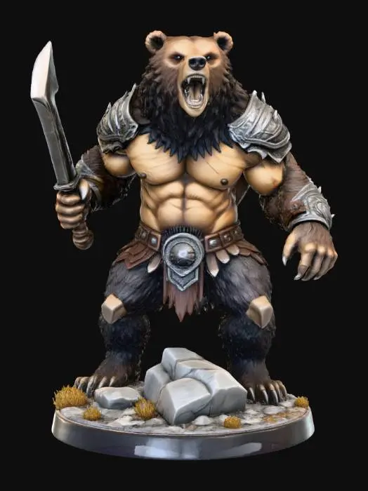 3D model for Warrior Bear