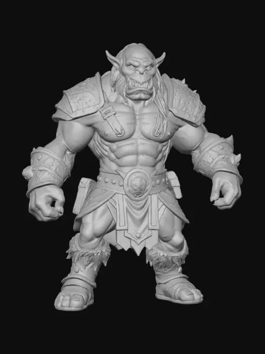 3D model for Orc Warrior in Armor