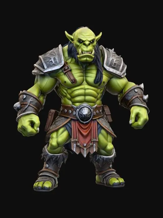3D model for Orc Warrior in Armor