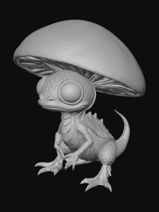 3D model for Mushroom Dragon Hatchling