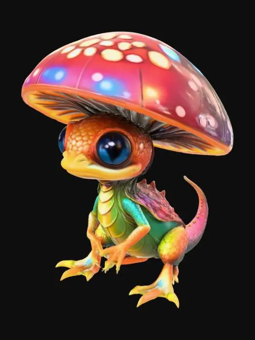 3D model for Mushroom Dragon Hatchling