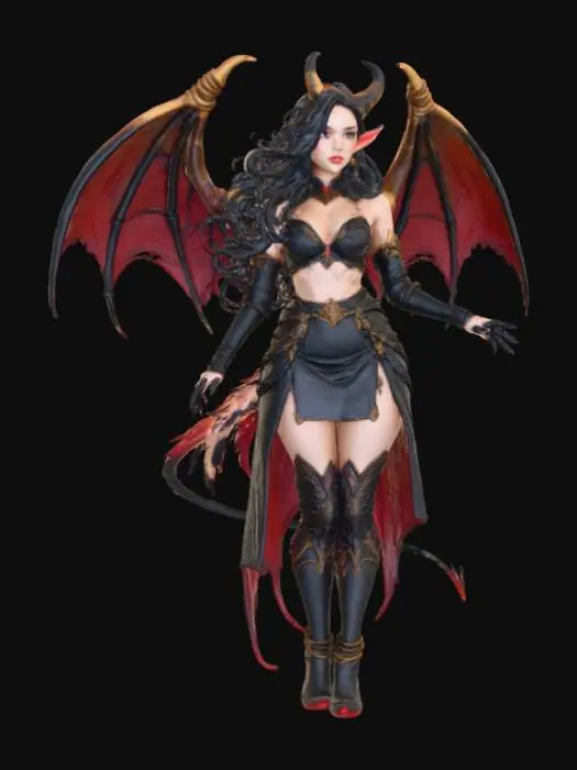 3D model for Ethereal Enchantress recessed textured painting