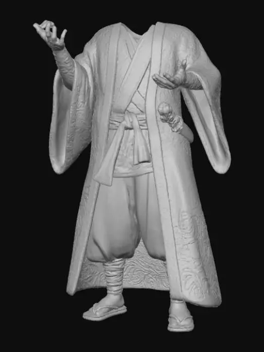 3D model for Mystical Juggler in Kimono