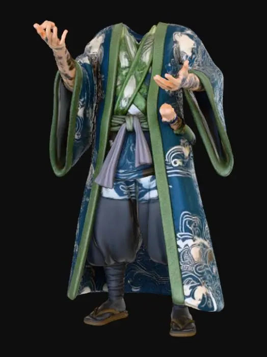 3D model for Mystical Juggler in Kimono