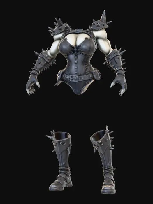 3D model for Spiked Armor Ensemble