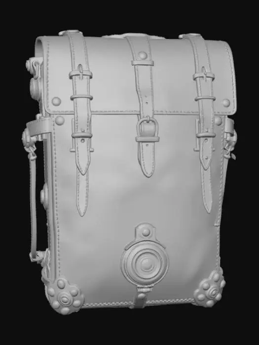 3D model for Steampunk Messenger Bag