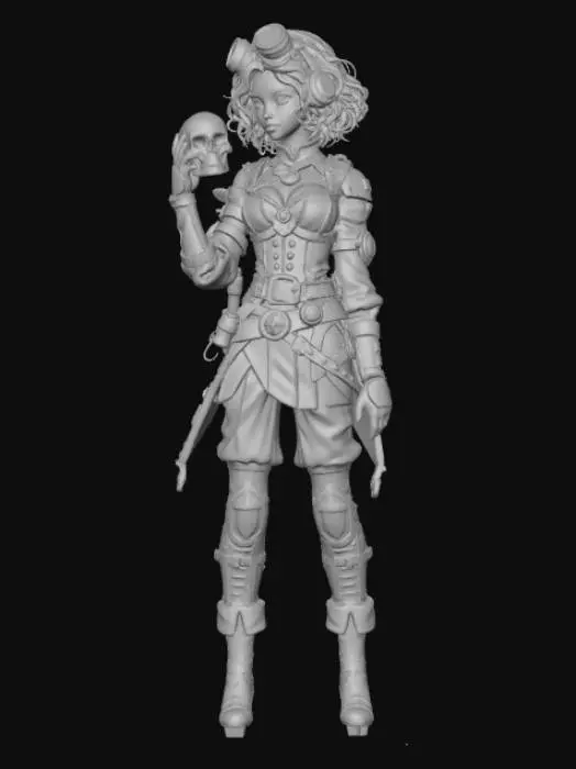 3D model for Steampunk Muse