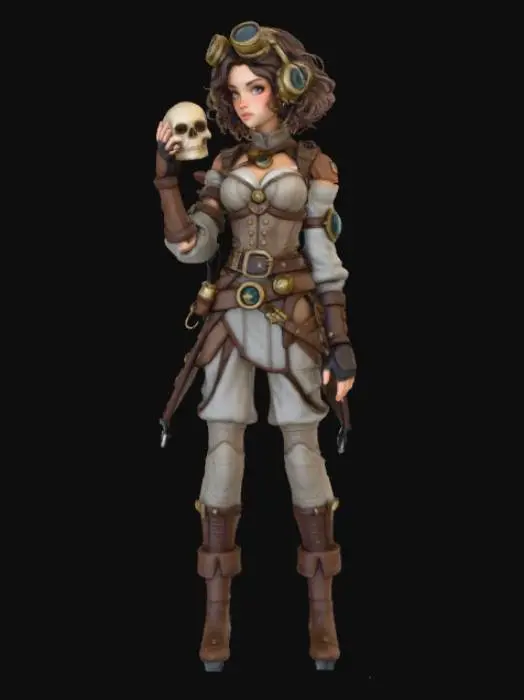 3D model for Steampunk Muse