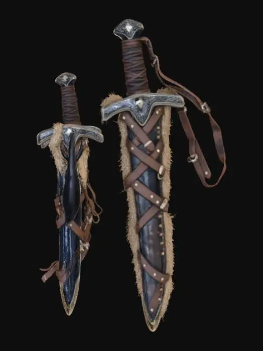 3D model for Twin Swords of Valor