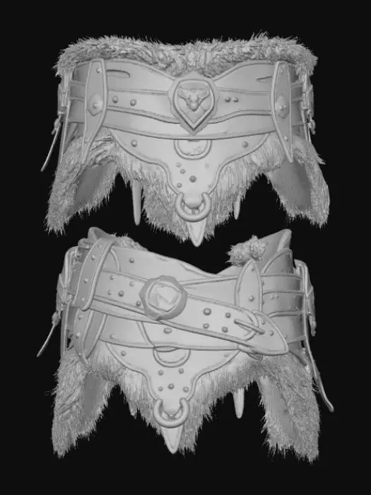 3D model for Warrior's Winter Belt