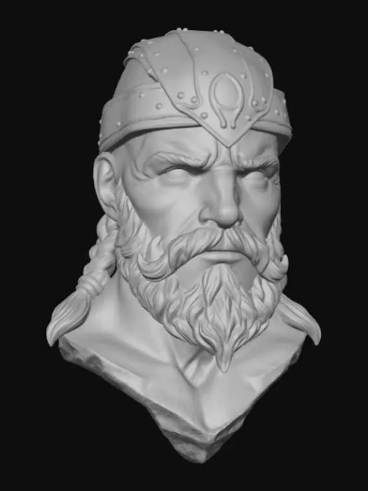 3D model for Viking Warrior Bust