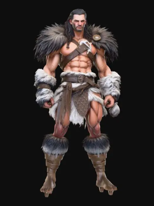 3D model for Warrior of the North
