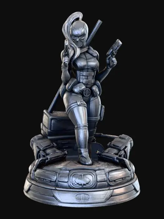 3D model for Masked Warrior Statue