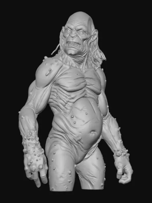 3D model for Elder Ghoul Statue