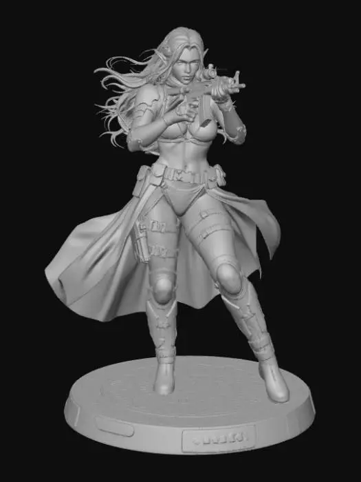 3D model for Warrior Elf Marksman