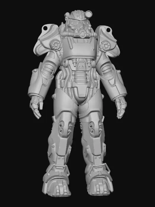 3D model for Power Armor Sentinel