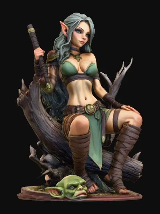 3D model for Elf Guardian of the Forest