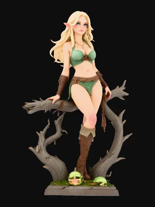 3D model for Elven Guardian