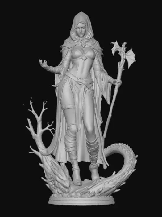3D model for Sorceress of the Woodland Realm