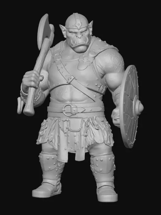3D model for Warrior Orc